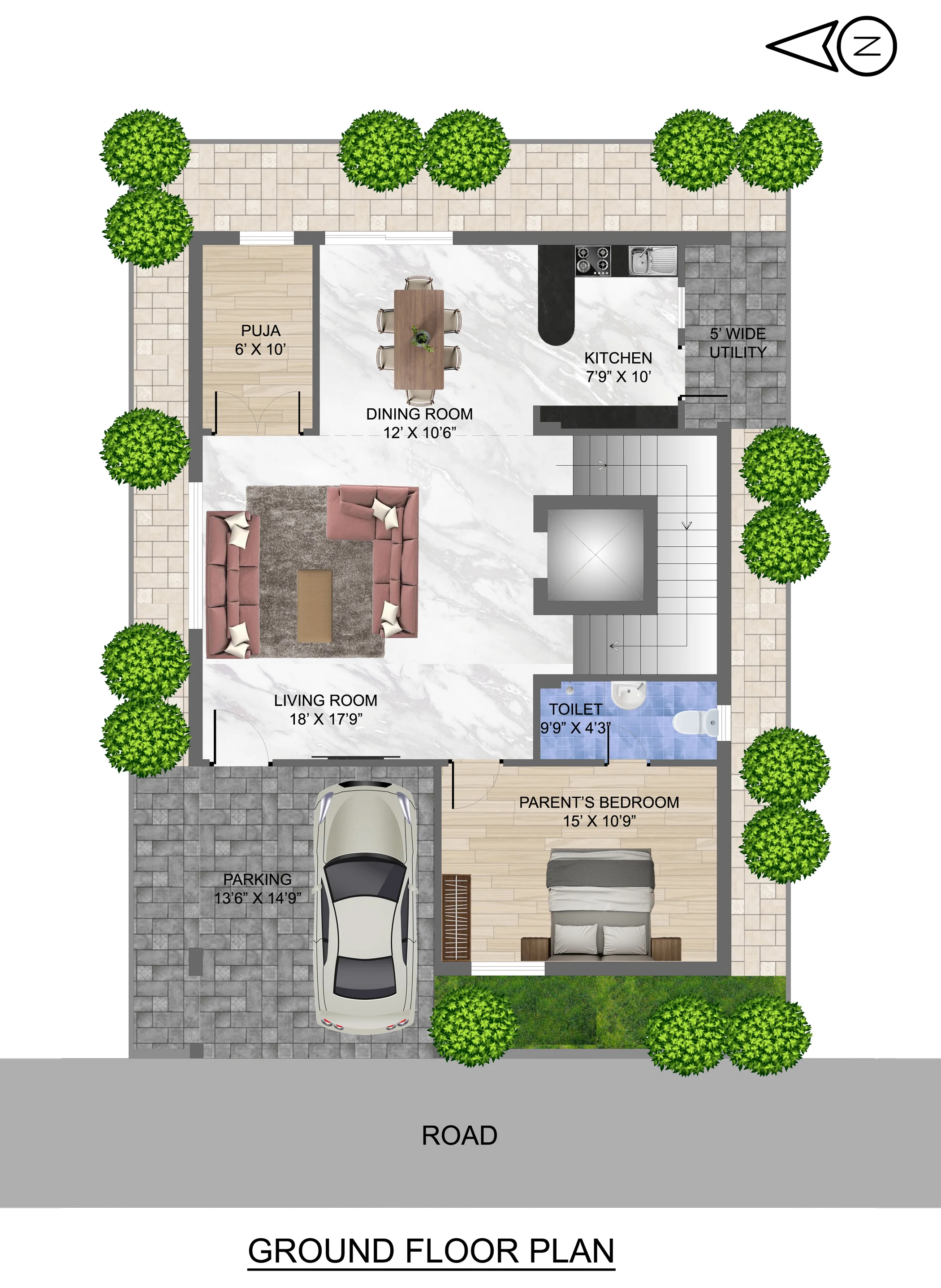 200 Sq Yards East Ground Floor