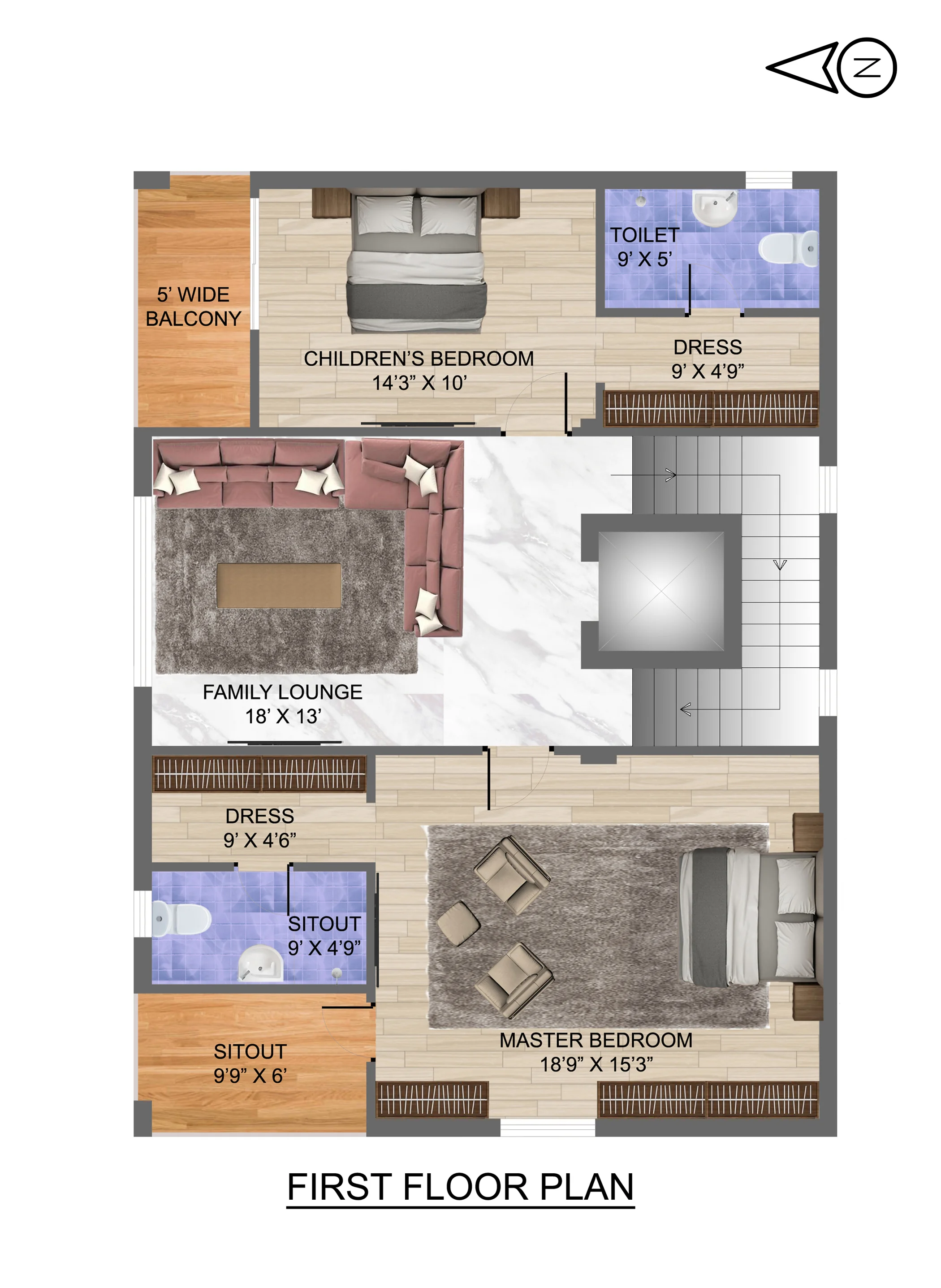 200 Sq Yards East First Floor
