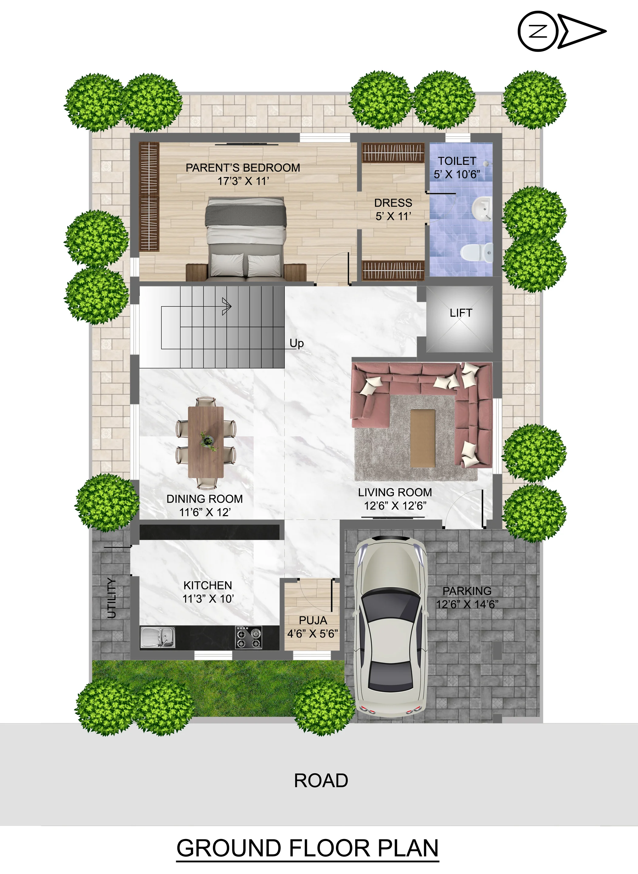 200 Sq Yards West Ground Floor