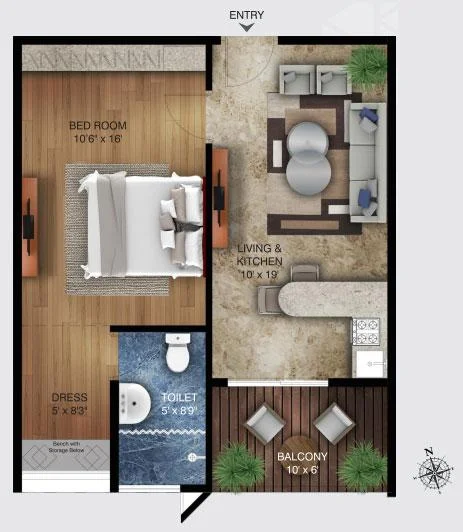 North Facing Unit