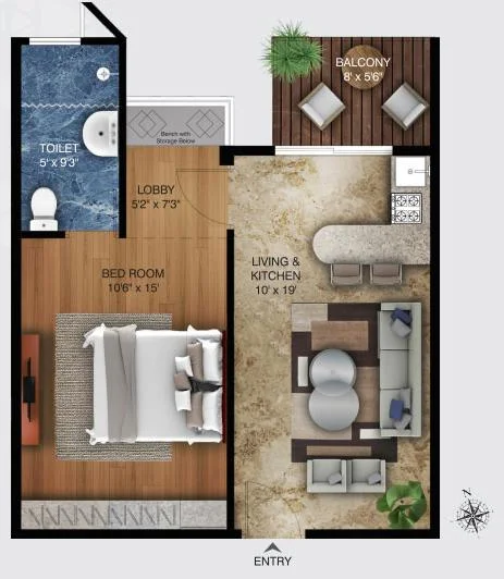 South Facing Unit