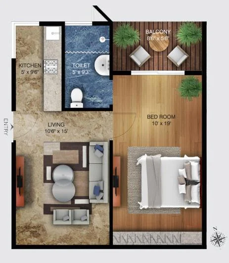 West Facing Unit