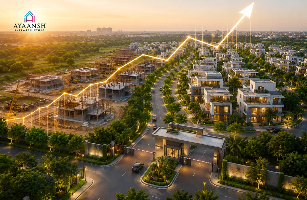 Luxury Gated Community Project Highlighting Vizag Real Estate Growth.
