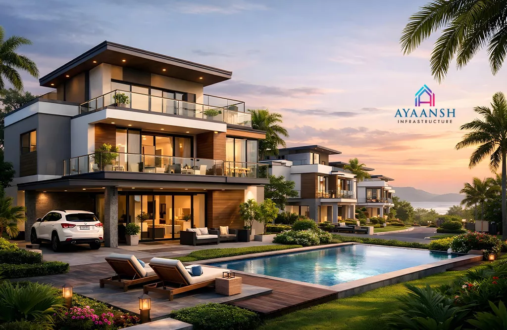 Modern Gated Villa with Pool