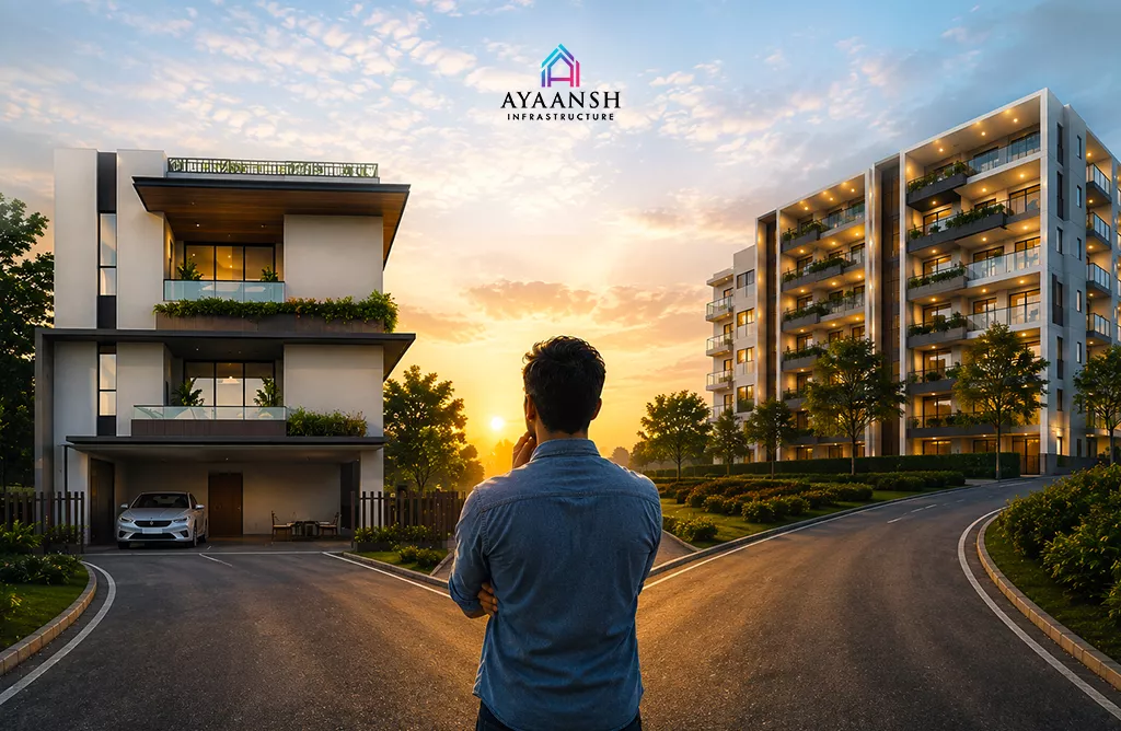 Modern Villa And Apartment Choice In Vizag Residential Real Estate During Sunset