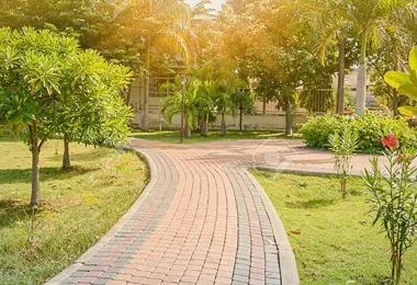 Modern Construction Company with Walking Track